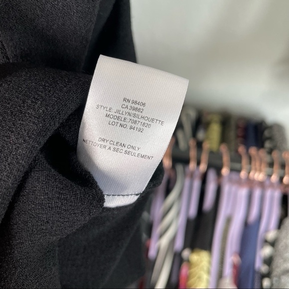 BERGDORF Goodman Wool Blend Black Milkmaid Dress - Picture 5 of 6